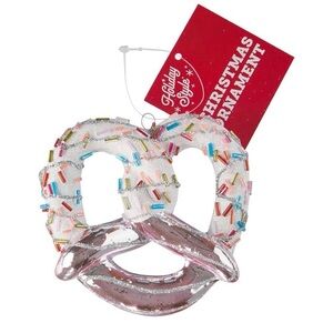 Festive Pretzel Christmas Ornament